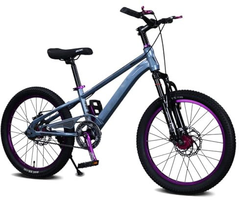 Mountainbike Kinderfahrrad 24 Zoll 22 Zoll Kohlenstoffstahl Vorne und Hinten Mechanische Scheibenbremsen Citybike Geeignet für 120-180cm C,24 inches