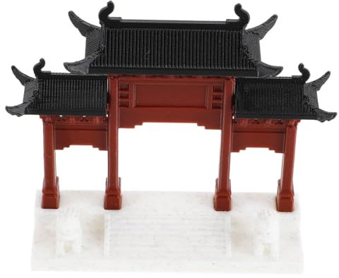 MAGICLULU Aquarium Miniature Ornament Chinese Gate Garden Decor Zen Landscape Fish Tank Accessory