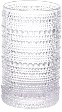 CAZAGA 12 oz Toothbrush Holders for Bathrooms, Glass Clear Tooth Brushing Dispenser, Small Tooth Brush Organizer for Vanity Countertop, Toothpaste Storage Stand, Tumbler Cup for Makeup Brushes