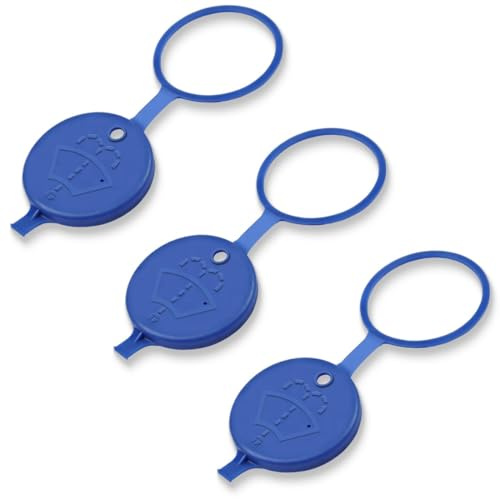 JYNXOR 3 Pcs Bouchon Lave Glace Voiture, Bouchon De Réservoir De Lave-Glace Universel, Bouchon Liquide Lave Glace, Couvercle De Réservoir De Liquide De Lavage, Compatible Avec Peugeot 206 308