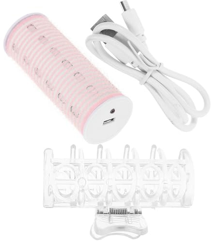 IWOWHERO USB Aufladbarer Lockenwickler aus Nylon für Ponyfrisuren Leicht und Handlich als Haarwickler für Damen und Mädchen zum Praktischen Styling
