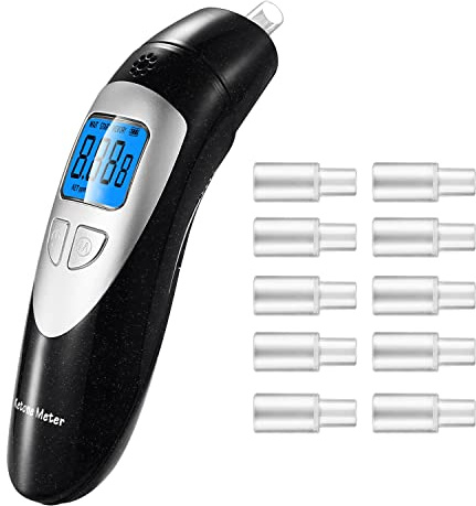 Ketosis Mete for Ketosis Testing - Professional Ketosis Breath Analyzer Home Ketone Breath Meter High Accuracy Ketosis Breath Tester with 10 Mouthpieces