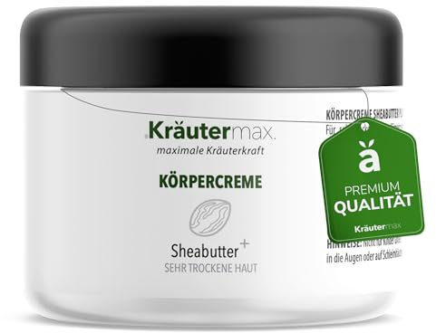 Sheabutter Creme Körperbutter für Trockene Haut Shea Butter Körpercreme 1 x 250 ml