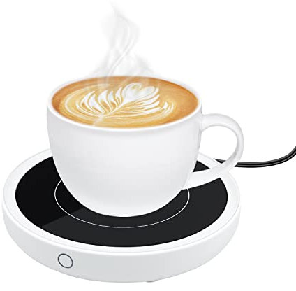 Coffee Mug Warmer with 3 Temperature Settings,Mcbazel Electric Smart Beverage Mug Warmer Cup Warmer with Touch Button & Light Indicator,Cup Mug Warmer Heated Coaster for Home Office Coffee Cup Warmer