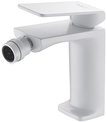 Mice BDF016-2BL Robinet mitigeur de bidet pour eau froide et chaude Blanc mat