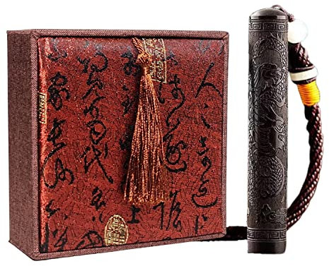 Zactly MODEL AL09 Unique Blowing Electric Arc Lighter, Windproof Dustproof Portable USB Rechargeable Style, Retro Pattern Flameless Coil Torch Plasma Lighter for Camping, Hiking, Outdoor (DRAGON)