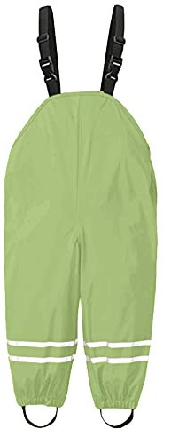 Luckywaqng Kinder Regenjacke Kleinkind Kinder Regen Latzhose Winddicht wasserdicht Matsch Strampler Nylon Winddicht Kinder Fahrradponcho (Green, 116)