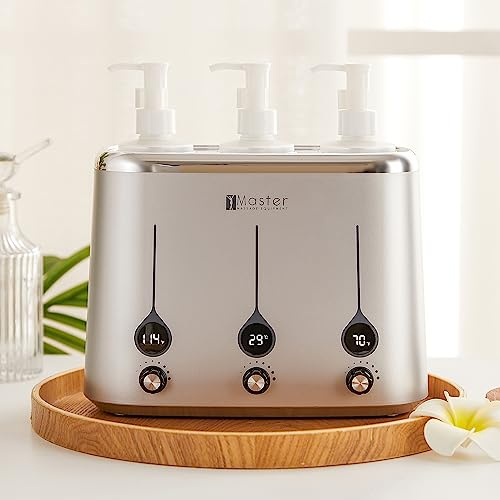 Master Massage Gen-II Oil Warmer: Quick & Efficient 3-Bottle Heater for Oils and Lotions (Heats Up to 60°C) - Sleek Modern Design for Massage Therapy & Personal Use