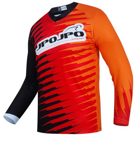 PSPORT Maglia da Dirt Bike per Giovani, Maglietta da Mountain Bike per Bambini a Maniche Lunghe Maglie da Downhill per Bambini per Motocicletta Motocross BMX Moto Mx Offroad Racing, 10 anni