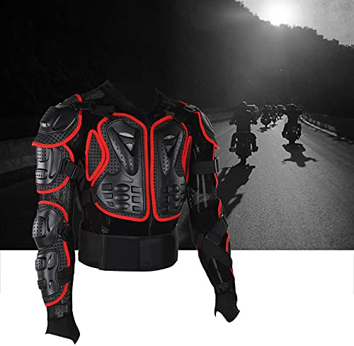 Changor Riding Armor Skyddsjacka för Motorcykel Helkroppsskydd Bekväm Andas Passform för Vuxna EVA Foam PE Shell (L)
