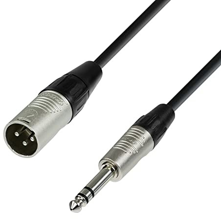 Adam Hall Cables 4 STAR BMV 0300 Symmetrisches Kabel REAN XLR Male auf Klinke TRS | 3 m