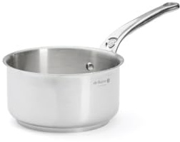 DE BUYER Stielkasserolle, Edelstahl, Silber, 16 cm, 27.9 x 20.1 x 10.9 cm
