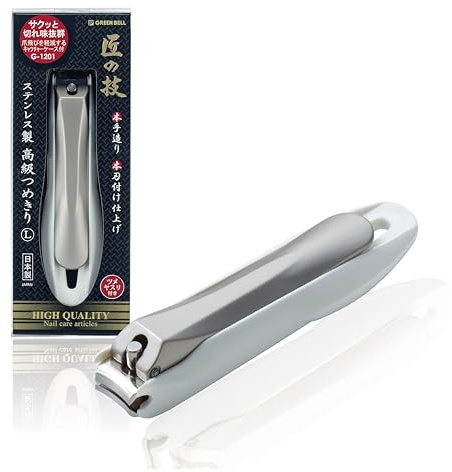 Takumi No Waza G-1201 Japanese Stainless Steel Nail Clippers, Size L