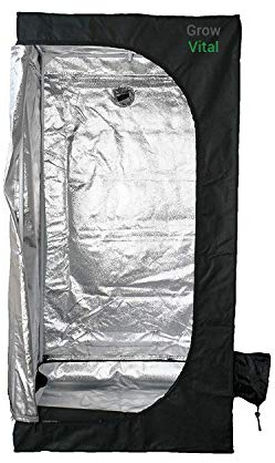 GrowVital Lisbon Growzelt 60 * 60 * 160 / Grow Tent Growtent Pflanzzelt Growschrank Anbau Anbauzelt Lichtdicht