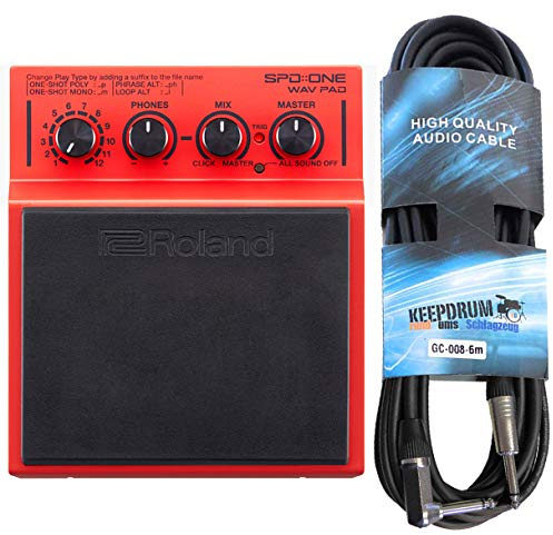 Roland SPD One Wav percussion Pad für Samples + keepdrum Klinkenkabel 6m