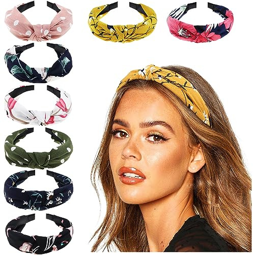 DRESHOW 8 Paket Pannband för Kvinnor Hårband Hårbågar Hårtillbehör