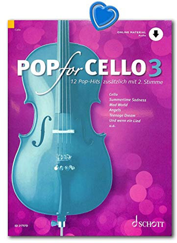 Pop for Cello Band 3 : 12 Pop-Hits zusätzlich mit 2. Stimme - Ausgabe mit Online-Audiodatei/Verlag Schott Music ED21757D 9783795718435