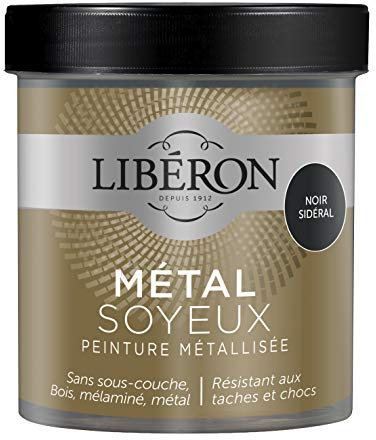 Libéron Le Métal Soyeux, Noir sidéral, 500 ml (Lot de 1)