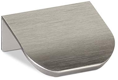 SOTECH 5 pezzi maniglie per mobili Blanket Tommy look acciaio inox spazzolato 40 mm maniglie per mobili per montaggio posteriore incl. viti di fissaggio
