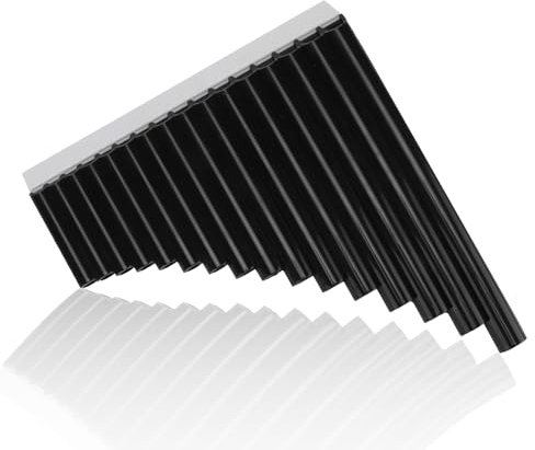 Panflöte Pan Flute Instrument Spielen Sie einfach EIN Lied Einfach zu Lernen und zu Spielen Langlebiger als Bambusflöten Panflöte 16 Pfeifen für Musik(die Schwarze)