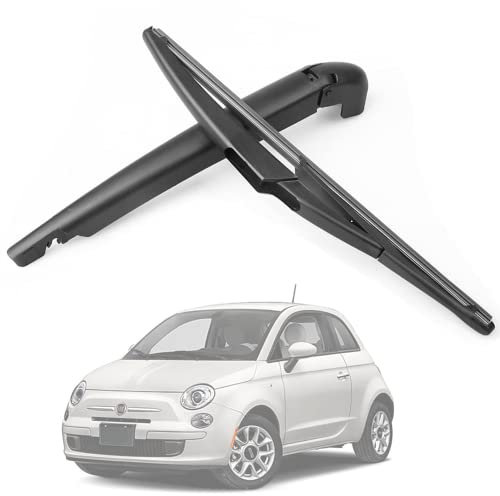 Wiper Arm Blade Rear Windshield Windscreen Wiper Arm & Blade Set Back Windscreen Wiper Assembly For 500 500L 500X 2007-2018,Fiat 500 Rear Wiper Blade