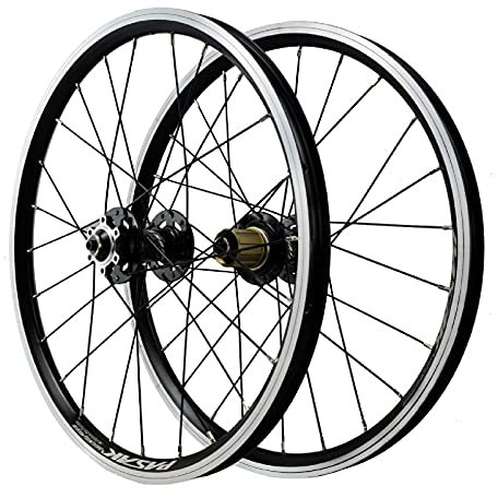 DYSY 20 Zoll Fahrradradsatz MTB Felge, Doppelwandig Aluminiumlegierung V Bremse Hybrid/Mountain Wheel 24 Loch für 7/8/9/10/11/12 Speed Laufräder (Farbe : Black, Size : 20 inch)