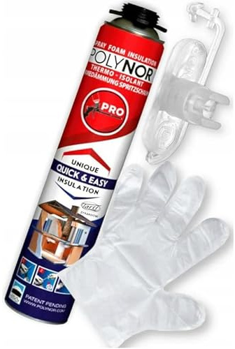Polynor Isolation de cave, isolation de toit, isolation de plafond, isolation de la piscine, isolation en laine de roche, laine minérale, polystyrène (1 boîte Polynor Professional)