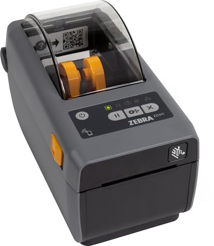 Zebra ZD411d Drucker mit Abreißkante - 203 DPI - Thermodirekt - 56 mm max. Druckbreite, Bluetooth, LAN, USB, USB-Host (ZD4A022-D0EE00EZ)