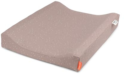 Done by Deer Wickelauflage easy wipe Confetti Rosa - Wasserfeste Oberfläche - OEKO-TEX® zertifiziert - Bezug: 100% Polyester mit PU verstecktem Reißverschluss. Füllung: 100% PU-Schaum.