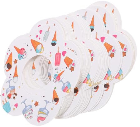 HOLIDYOYO 100stücke Tropffreie Eishalter Aus Papier Flache Auffangwanne Kein Tropfen Popsicle Halter Für EIS Am Stiel Dekorative Eishalter Für Verhindert Flecken Beim Schmelzen