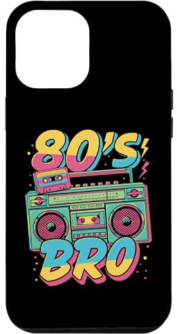 Hülle für iPhone 12 Pro Max 80's BRO Retro Boombox and Cassette Design for 80s Fans