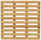 Relaxdays Pedana Doccia in bambù, 50 x 50 cm, Tappetino Antiscivolo per la Vasca e la Sauna, Interno e Esterno, Naturale