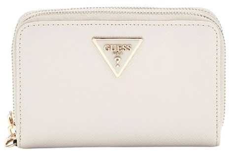 GUESS Laurel SLG Medium Double Zip Wallet M Bone