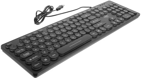 DIYEAH 1 Pièce Clavier Filaire Rétroéclairé Ultra Fin avec pour Bureau et Gaming Clavier Ergonomique Silencieux USB pour Ordinateurs Portables Bureau