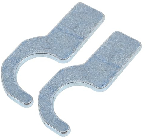 INOOMP 2pcs Heavy Duty Scaffold Step Hooks Steel Clamps with Enhanced Stability and Wear Resistance for Secure Scaffold Plank Hanging in Building Construction and Renovation