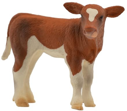 Bullyland 62630 - Spielfigur Kalb Mona, ca. 6,7 cm große Tierfigur, detailgetreu, PVC-frei, ideal als kleines Geschenk für Kinder ab 3 Jahren