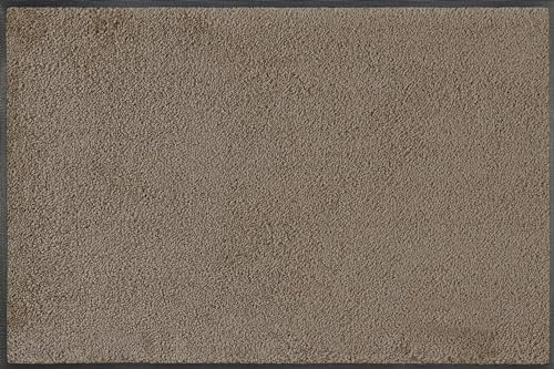 wash+Dry Fußmatte, Taupe 50x75 cm, innen und außen, waschbar, beige