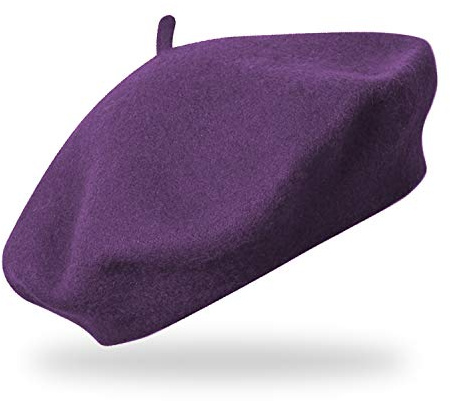 fiebig Baske aus 100% Reiner Wolle | Barett in One Size & Woll Qualität | Wollbaske in vielen Farben