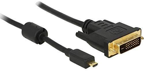 Delock Kabel Micro HDMI D Stecker > DVI 24+1 Stecker 1 m