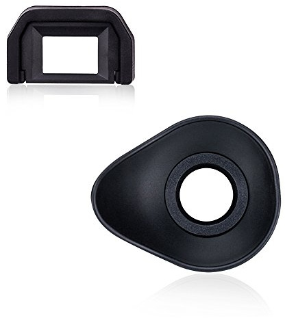 JJC Augenmuschel für Canon EOS 600D/200D/800D/750D/77D/100D, 2er-Pack | Ersetzt Can. EF-2|Weicher Gummi|Blockiert Blendung & Staub|360° drehbares Design|Schutz vor Stößen