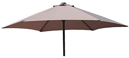 Replacement Parasol Fabric Canopy for Standard, Cantilever & Balcony Parasols (2.5m 6arm, Taupe)
