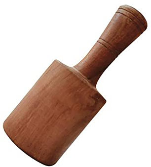 Wood Meat Crab Tenderizer Meat Mallet - Chicken Pounder for Tenderizing Steak Beef - Wooden Handle Mallet Hammer - Easy Use & Light Kitchen Tools (S)
