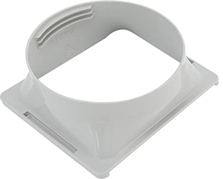keshow Accoppiatore per Tubo di Scarico del Condizionatore d'Aria Calibro del Connettore del Condotto di Scarico Adattatore Universale per Bocca Piatta Piastra di Tenuta in Senso Orario Spruzzatore
