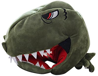 Uposao Peluche Dinosaure Chapeau Couvre-Chef Écharpe Bandeau Dinosaure Animaux De Dessin Animé Cosplay Chapeau Accessoire De Fête Chapeau Animal Moelleux pour Enfants Adultes