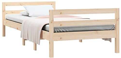 vidaXL Dagbädd 80x200 cm massiv furu, sängram, sovrumsmöbler, enkelsäng, sängramar, sängbotten, träsäng, träsängar, massiv träsäng, plattformssäng