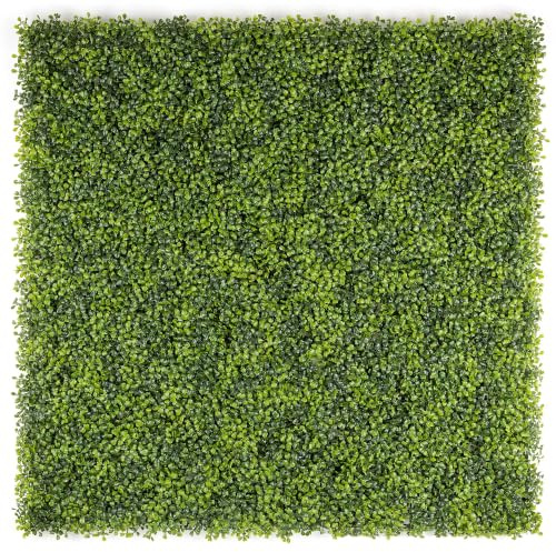 CHRISTOW Boxwood Artificial Living Wall Panels, 1m x 1m, 2 Pack | 8 Panels, Each Measuring 50cm x 50cm, Privacy Screening for Fences & Walls, Indoor & Outdoor Use, Waterproof & UV Protected
