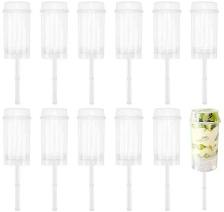 Contenitori for Cupcake Contenitori for alzate for Torte - 30 contenitori for Torte con Coperchio - Contenitori for Gelato in plastica spara-Torte for Gelato Fatto in casa, Dessert, Cupcake Push Pops