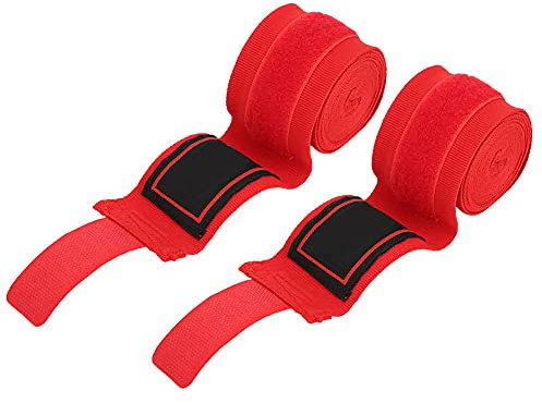 HERCHR Vendas para Manos De Boxeo Vendas para Manos De Kickboxing De 118 Pulgadas Muay Thai MMA Vendas para Manos para Guantes De Boxeo para Hombres, Mujeres Y Niños(Rojo)
