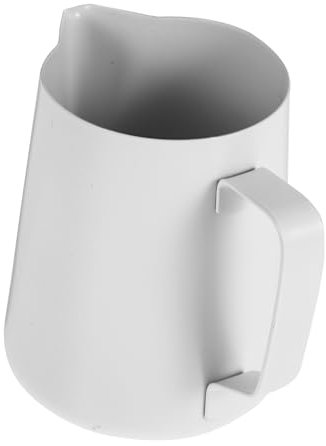 CAXUSD Pichet à Mousse De Lait En Acier Inoxydable Revêtement Antiadhésif 600 Ml Verseur Précis Pour Latte Art, Tasse à Mousse De Café Maison Et Café