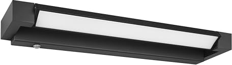 Trio Leuchten LED Badezimmer Wandleuchte Fabrizio 284770132, Aluminium Schwarz matt, 9 Watt LED, Lichtfarbe einstellbar, dimmbar
